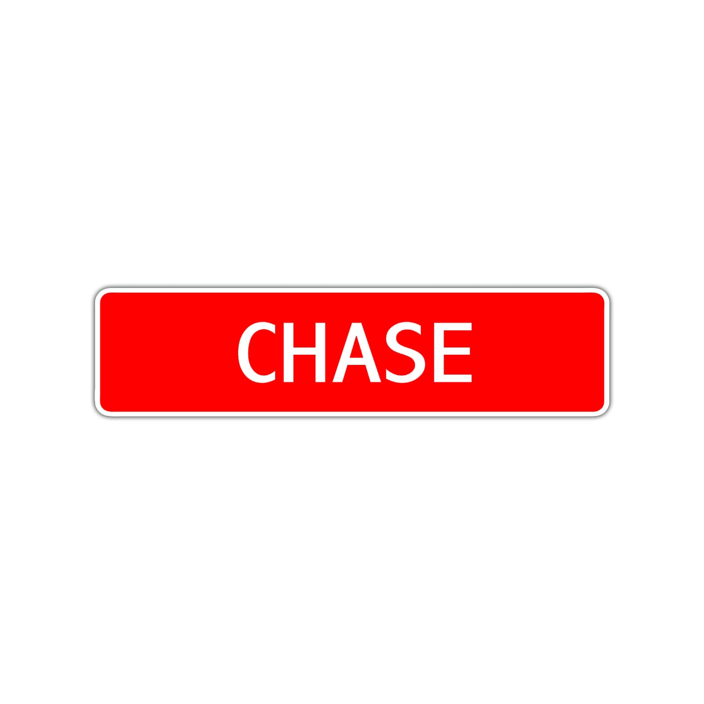 Chase Street Sign Children Name Room Plate