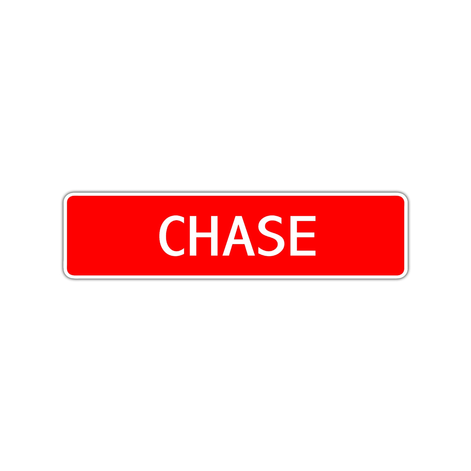 Chase Street Sign Children Name Room Plate