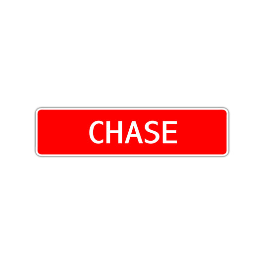 Chase Street Sign Children Name Room Plate