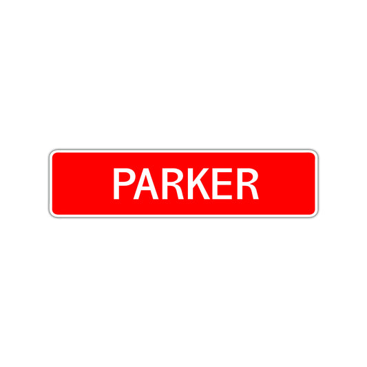 Parker Street Sign Children Name Room Plate