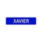 Xavier Street Sign Children Name Room Plate