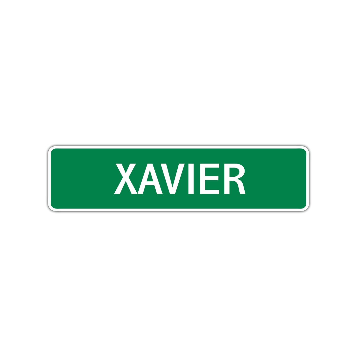 Xavier Street Sign Children Name Room Plate