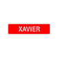 Xavier Street Sign Children Name Room Plate