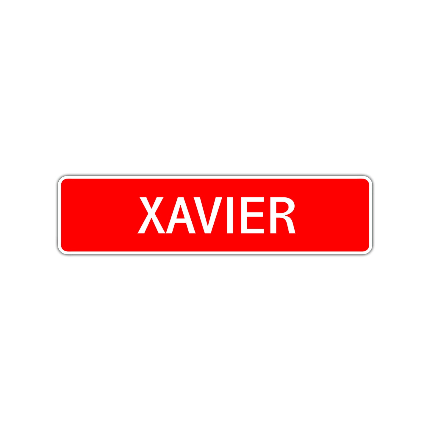 Xavier Street Sign Children Name Room Plate