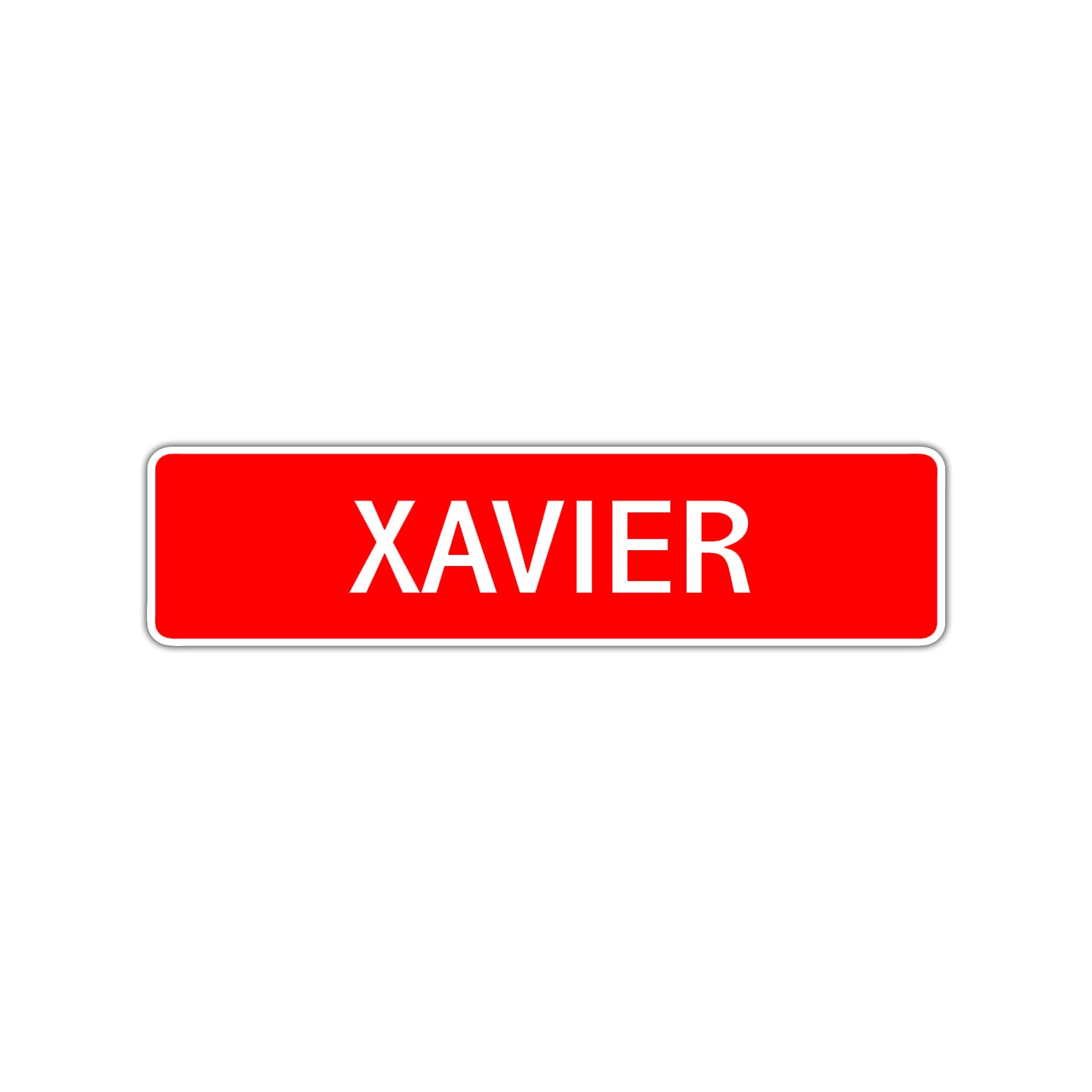 Xavier Street Sign Children Name Room Plate