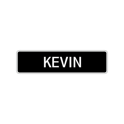 Kevin Street Sign Children Name Room Plate