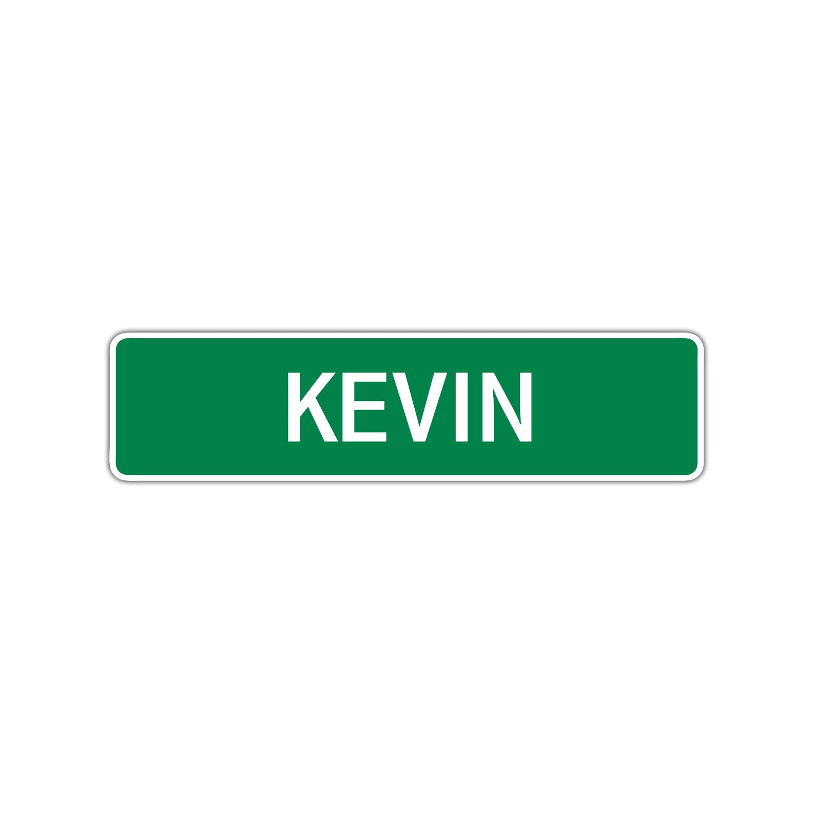 Kevin Street Sign Children Name Room Plate