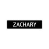 Zachary Street Sign Children Name Room Plate