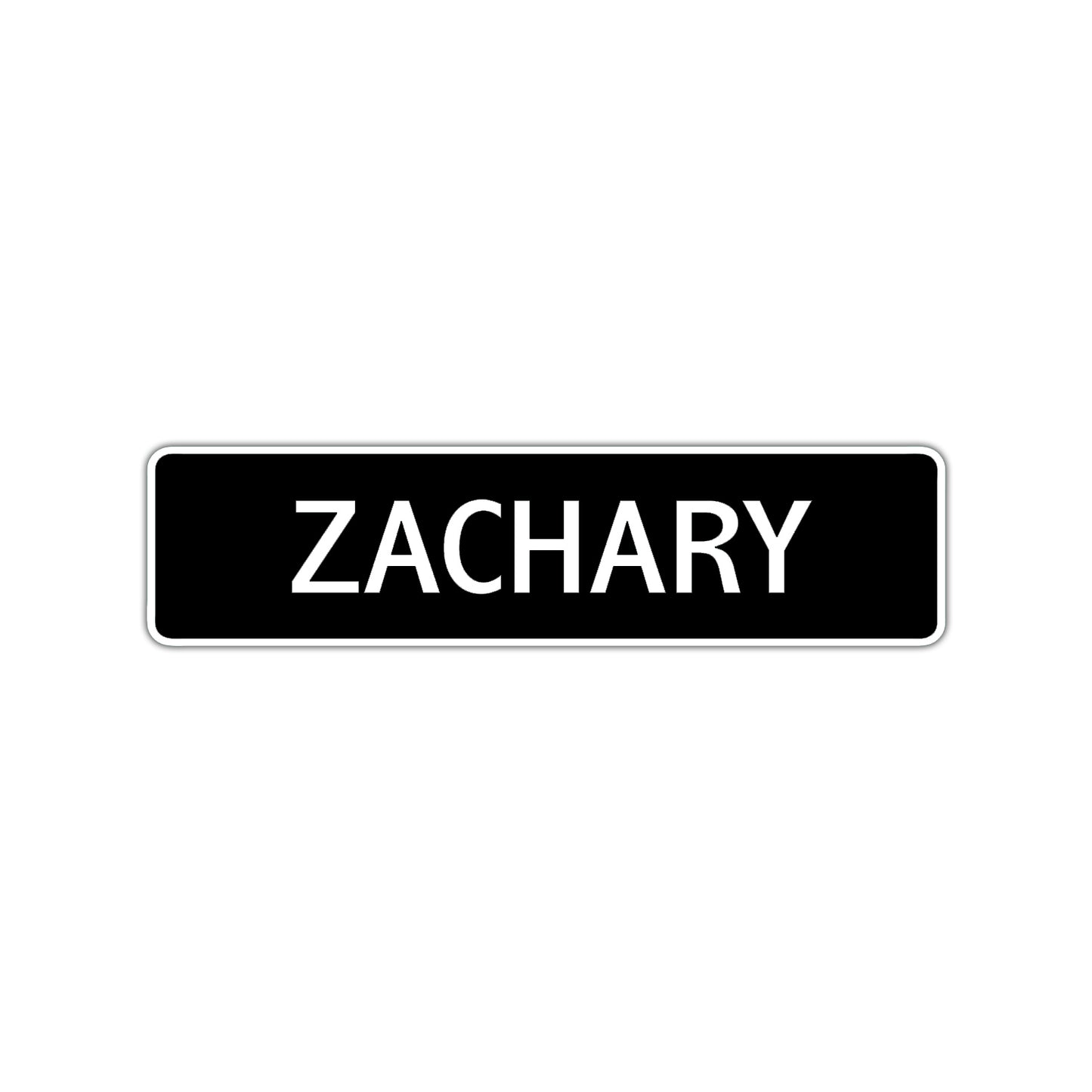 Zachary Street Sign Children Name Room Plate