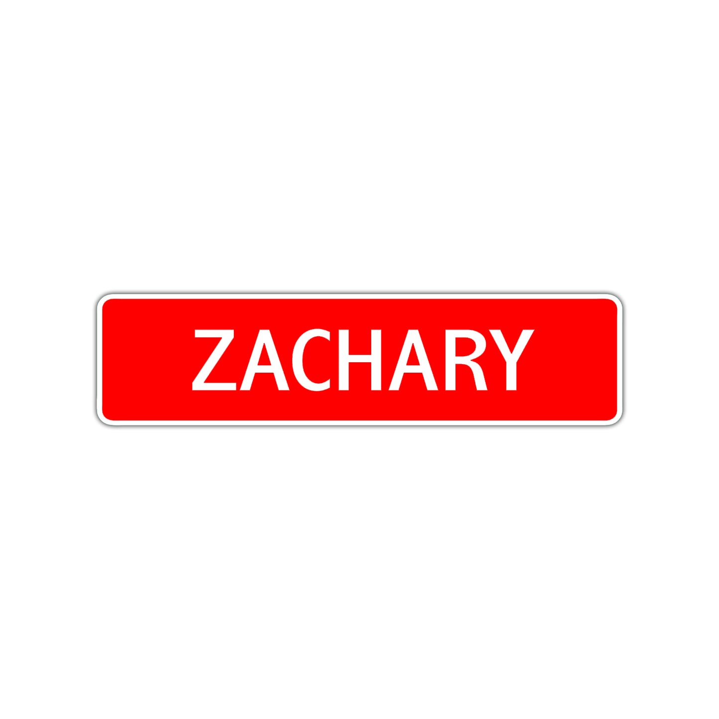 Zachary Street Sign Children Name Room Plate