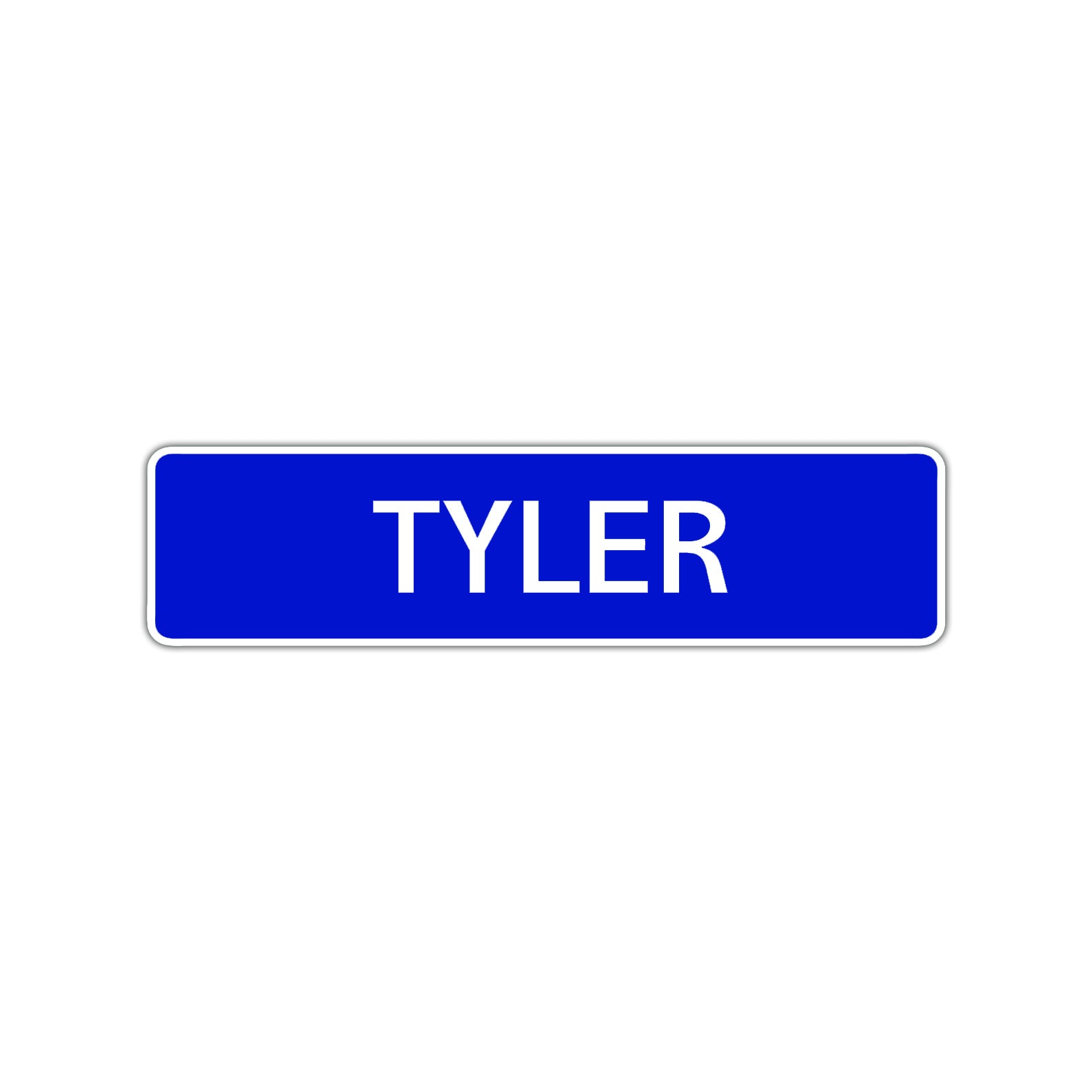 Tyler Street Sign Children Name Room Plate