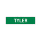 Tyler Street Sign Children Name Room Plate