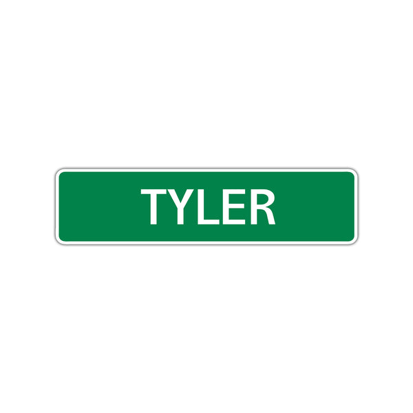 Tyler Street Sign Children Name Room Plate - Sign Fever