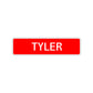 Tyler Street Sign Children Name Room Plate