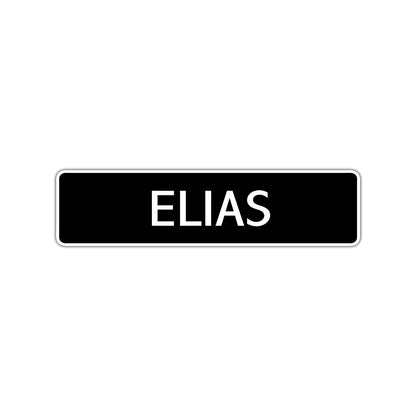Elias Street Sign Children Name Room Plate