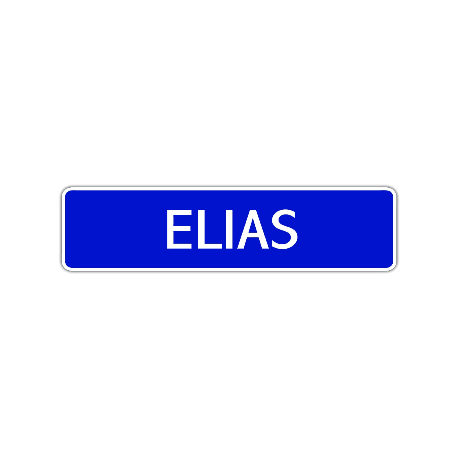 Elias Street Sign Children Name Room Plate