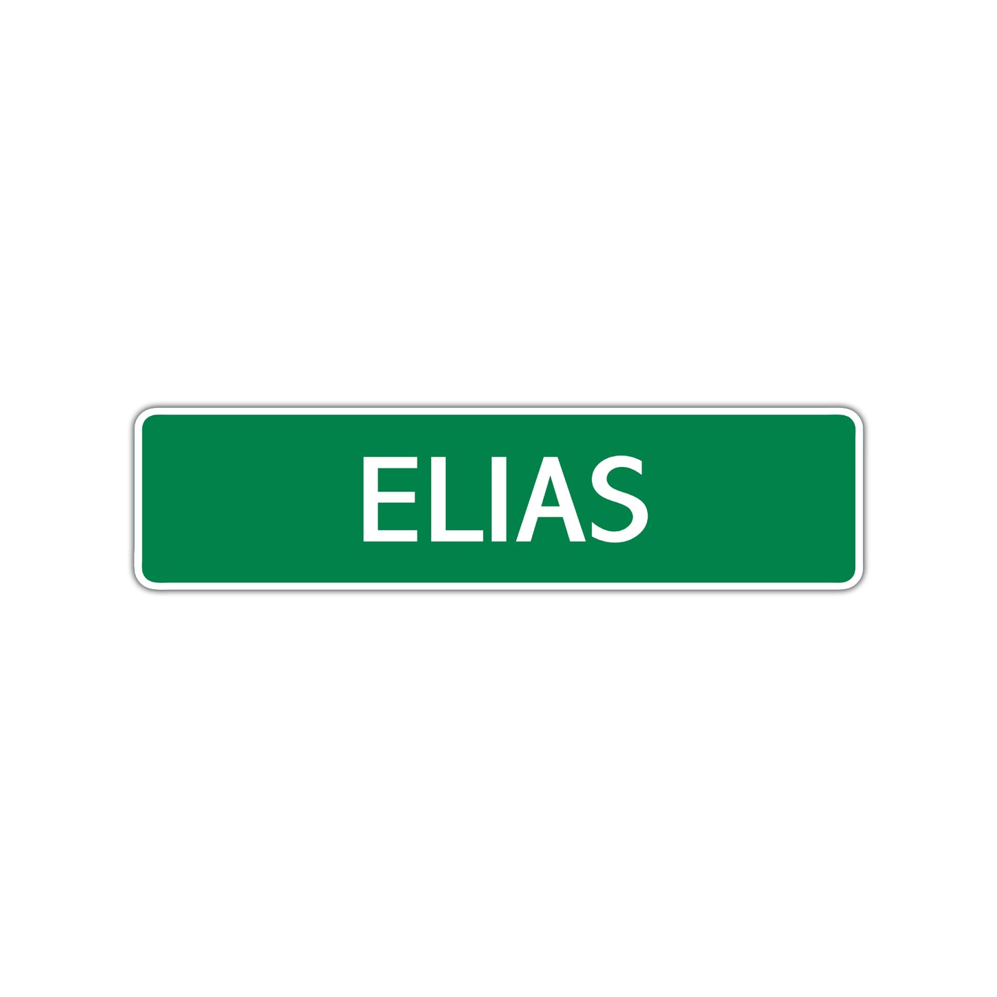 Elias Street Sign Children Name Room Plate