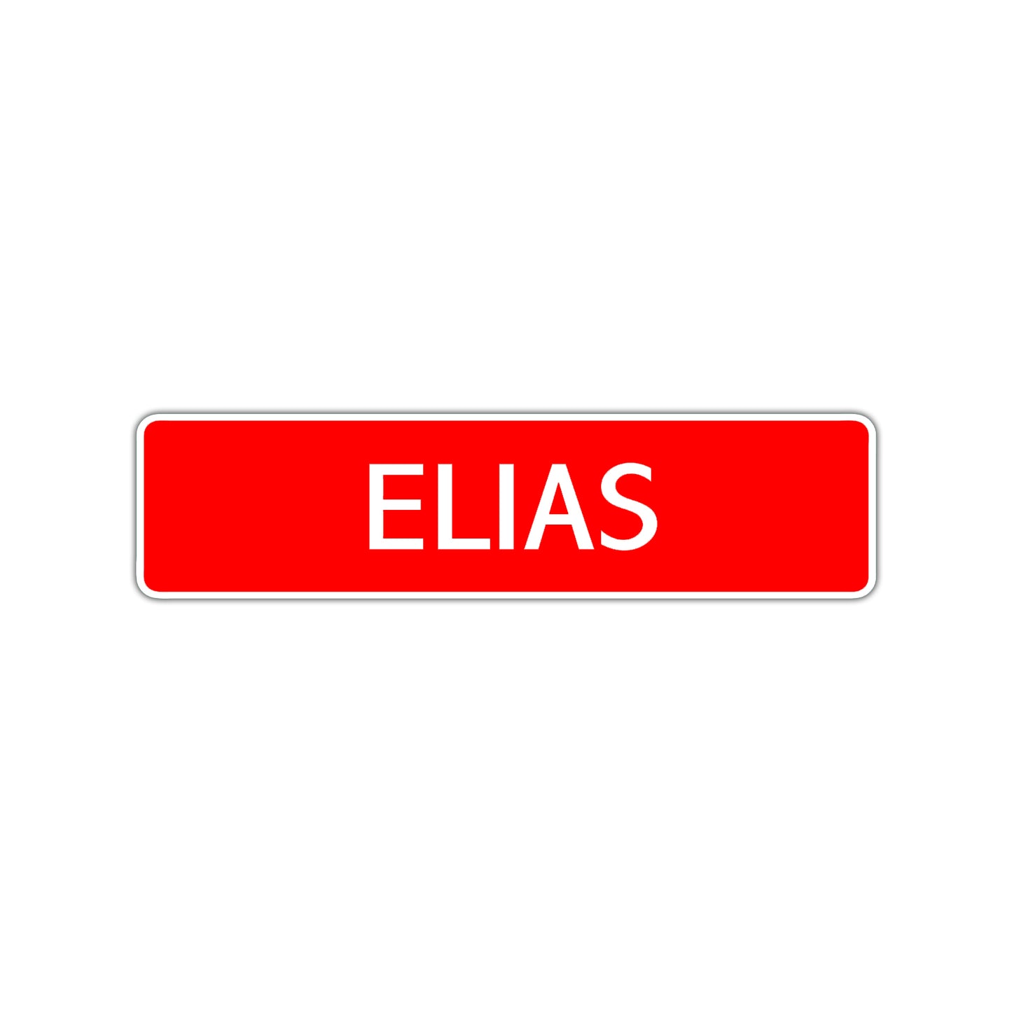 Elias Street Sign Children Name Room Plate