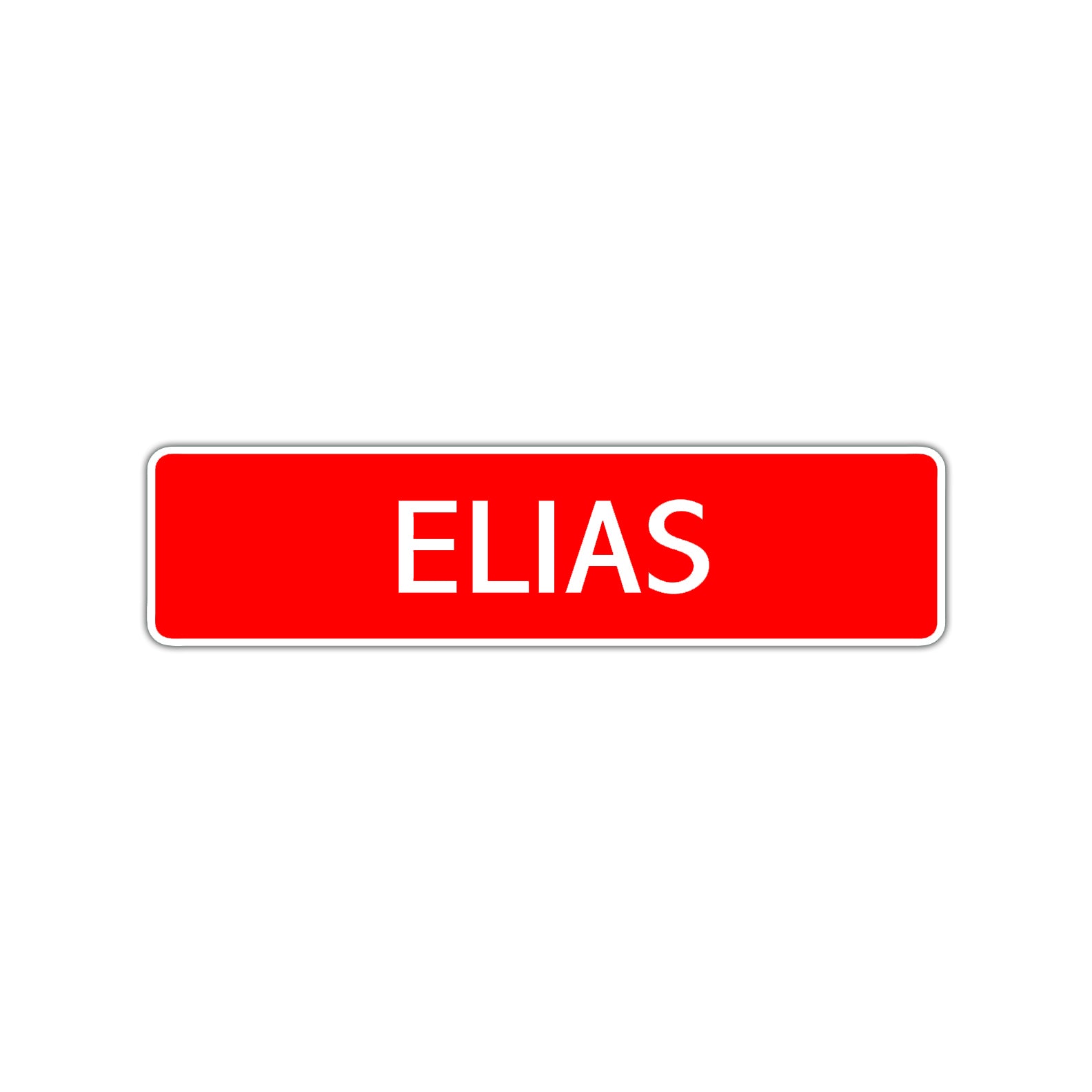 Elias Street Sign Children Name Room Plate