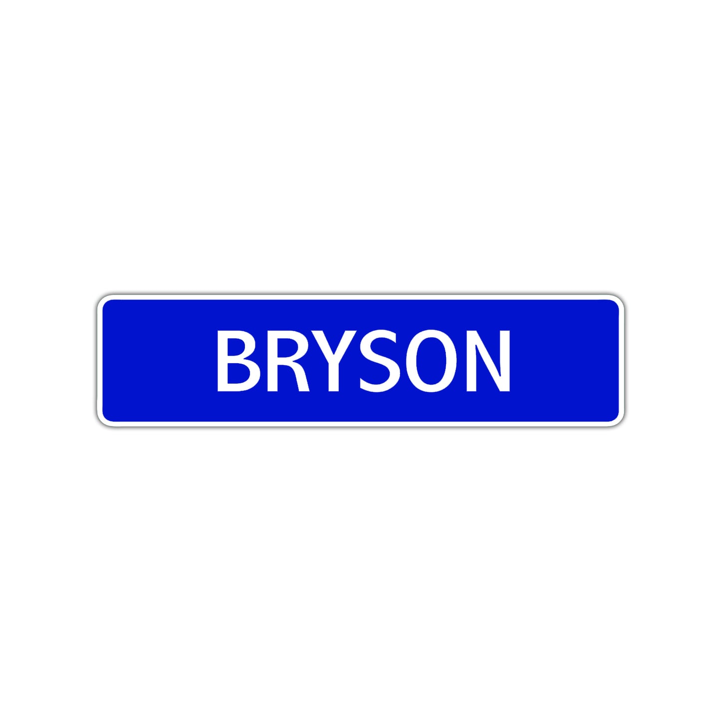 Bryson Street Sign Children Name Room Plate