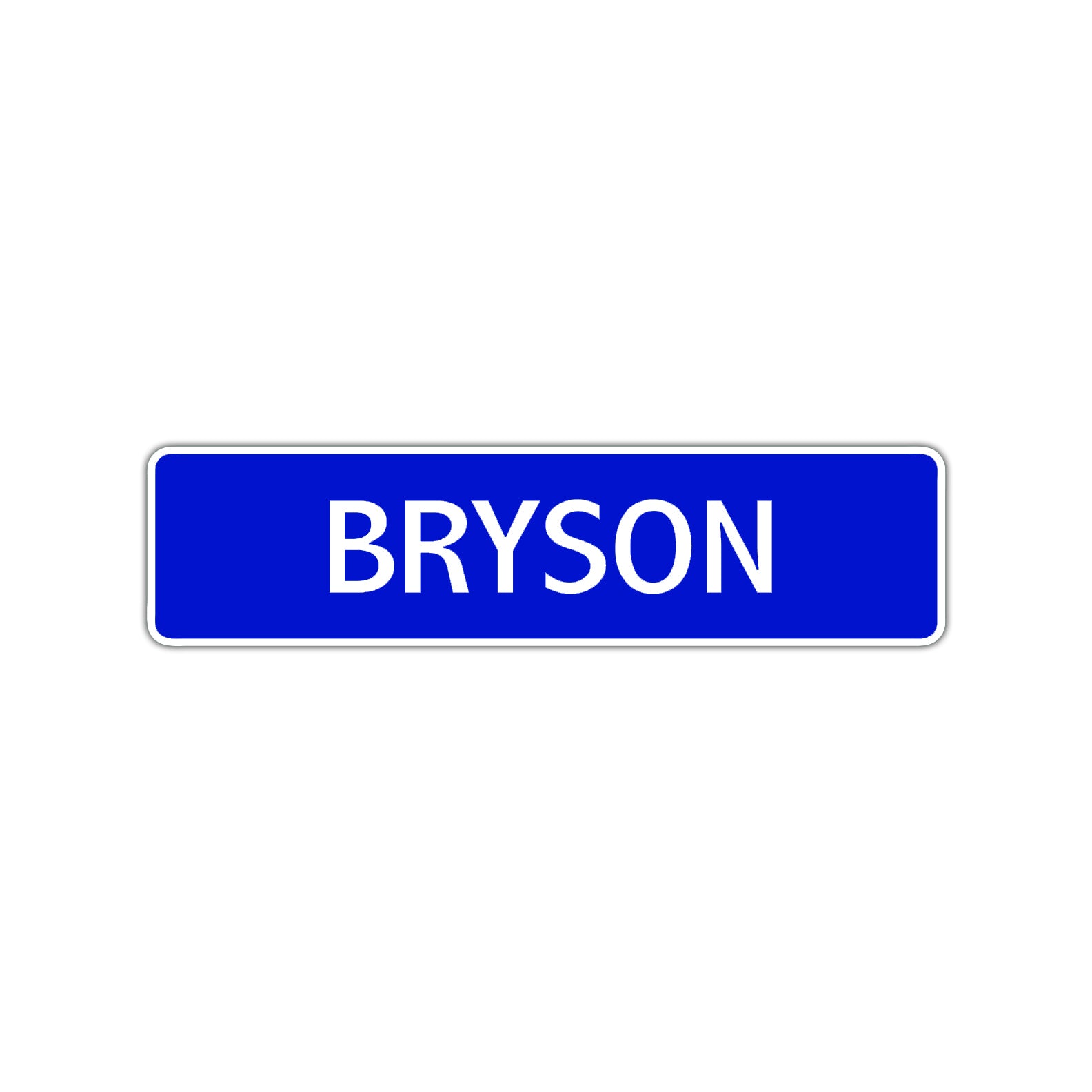 Bryson Street Sign Children Name Room Plate