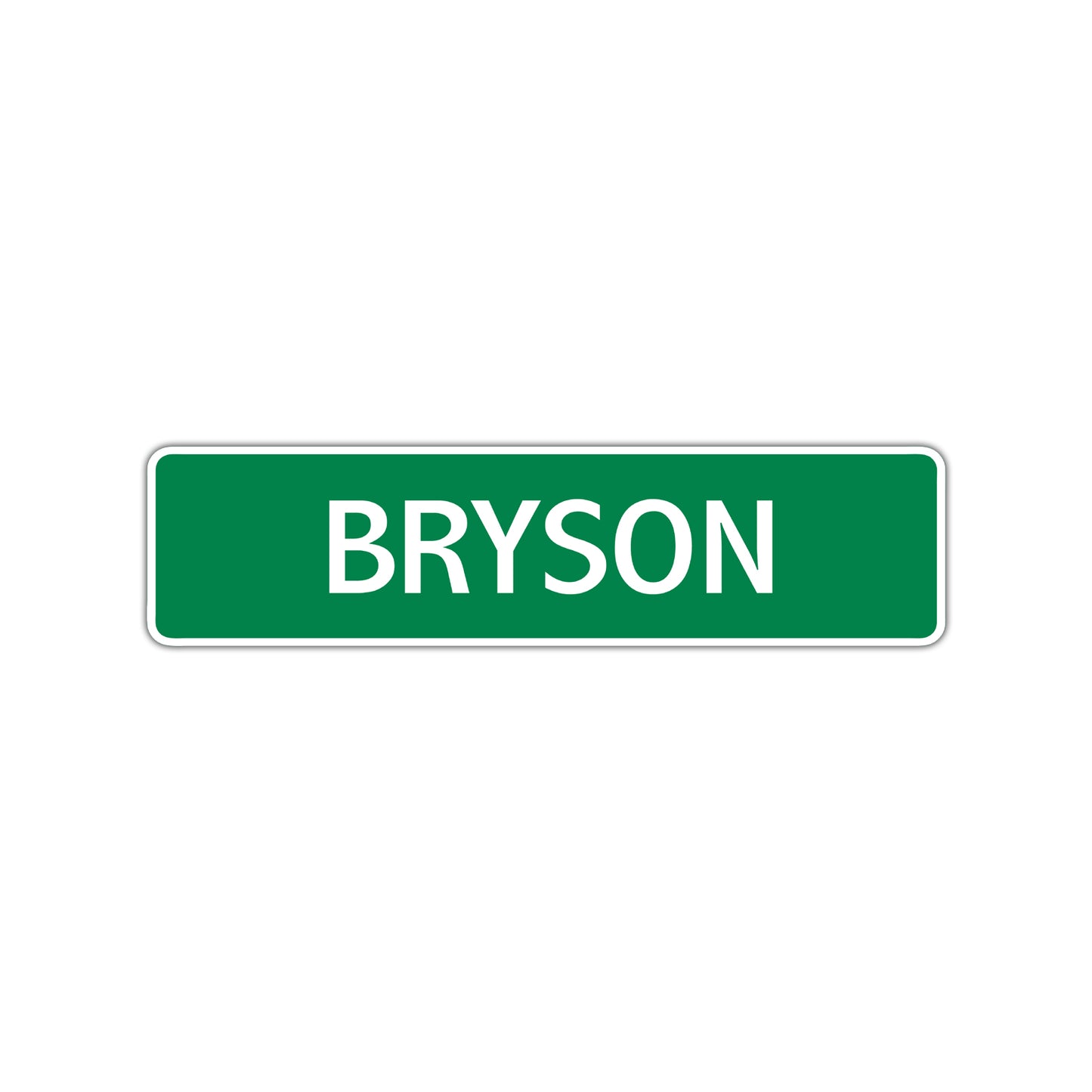 Bryson Street Sign Children Name Room Plate