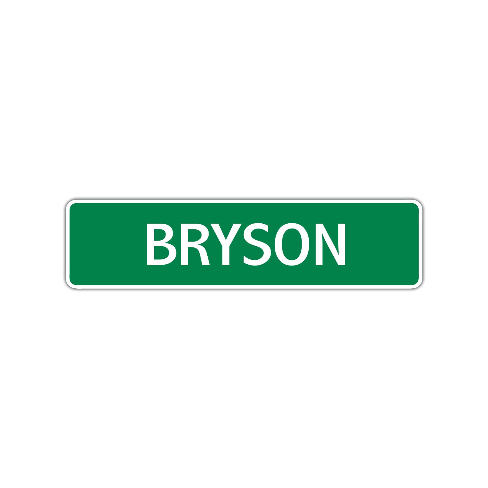 Bryson Street Sign Children Name Room Plate