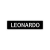 Leonardo Street Sign Children Name Room Plate