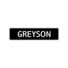 Grayson Street Sign Children Name Room Plate