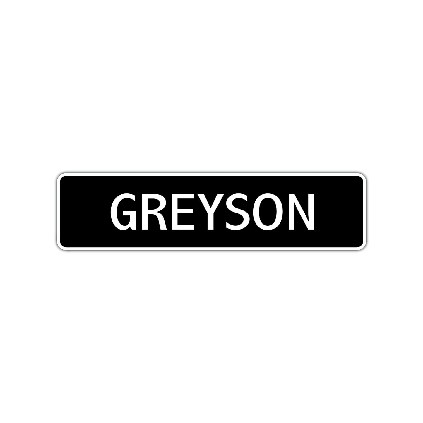 Grayson Street Sign Children Name Room Plate