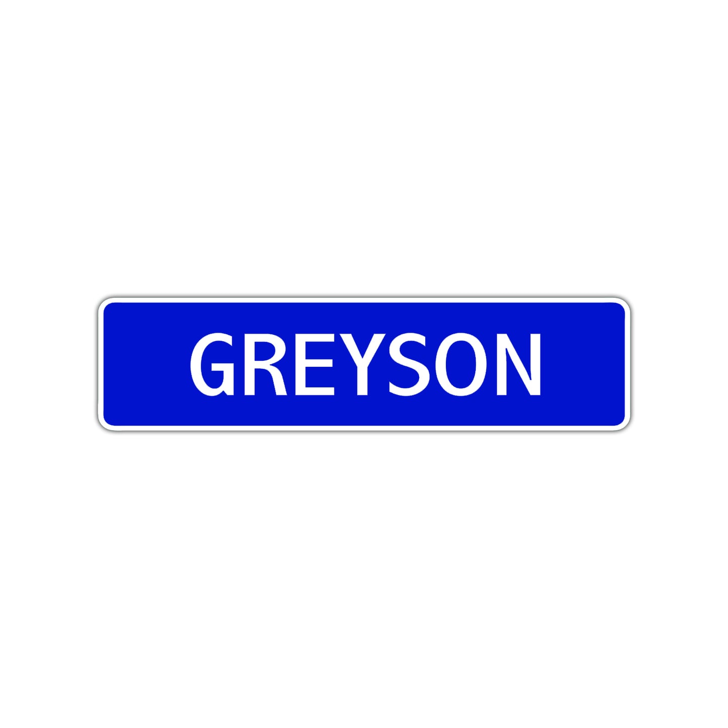 Grayson Street Sign Children Name Room Plate