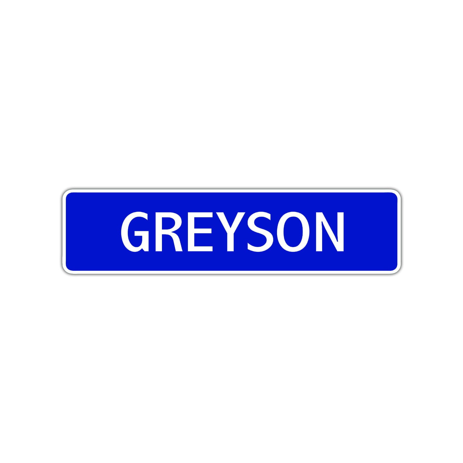 Grayson Street Sign Children Name Room Plate