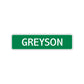 Grayson Street Sign Children Name Room Plate