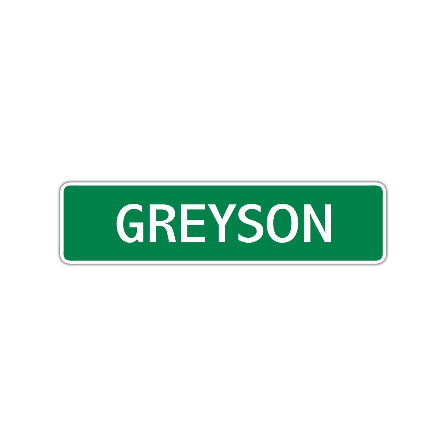 Grayson Street Sign Children Name Room Plate