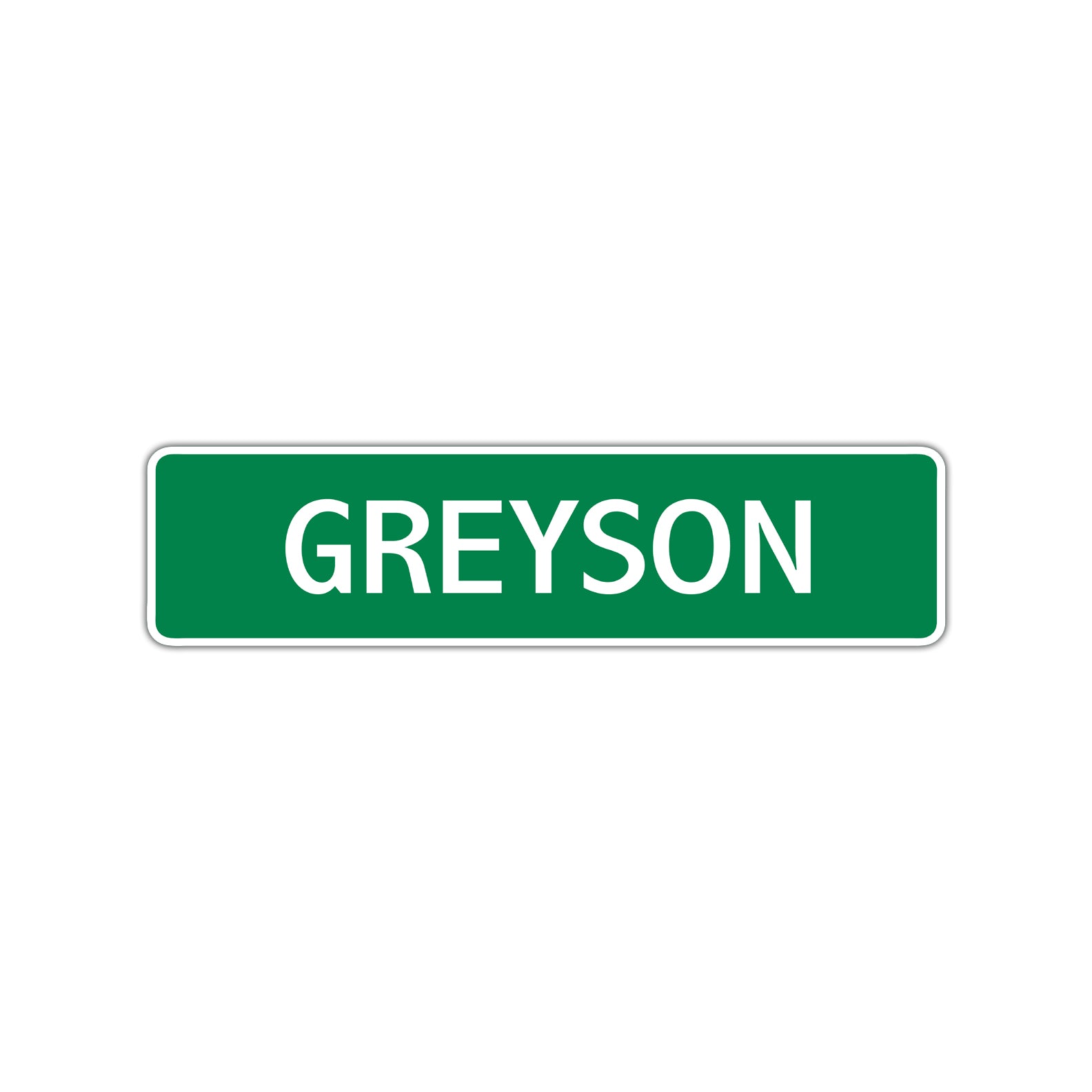 Grayson Street Sign Children Name Room Plate