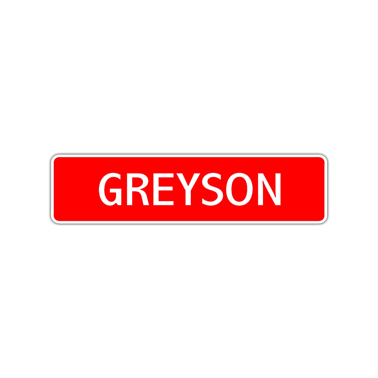 Grayson Street Sign Children Name Room Plate