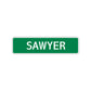 Sawyer Street Sign Children Name Room Plate