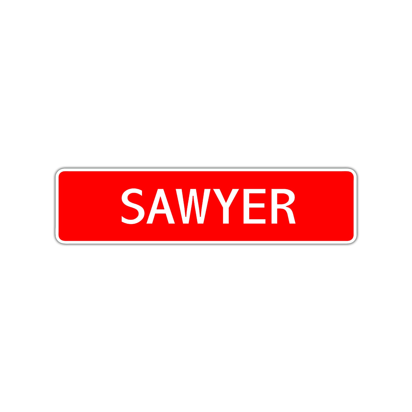 Sawyer Street Sign Children Name Room Plate