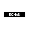 Roman Street Sign Children Name Room Plate
