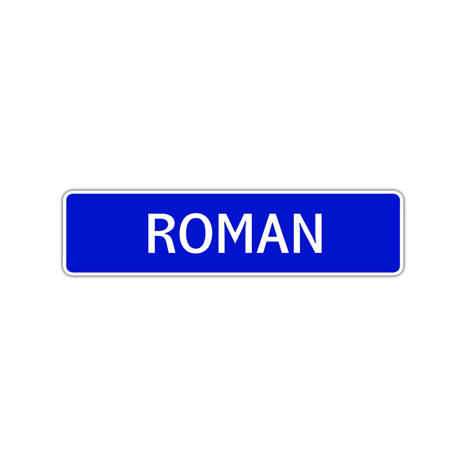 Roman Street Sign Children Name Room Plate