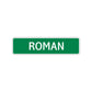 Roman Street Sign Children Name Room Plate