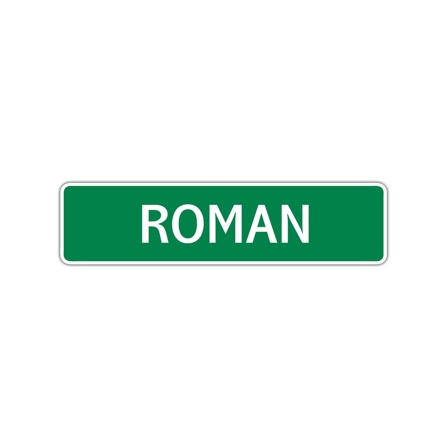 Roman Street Sign Children Name Room Plate