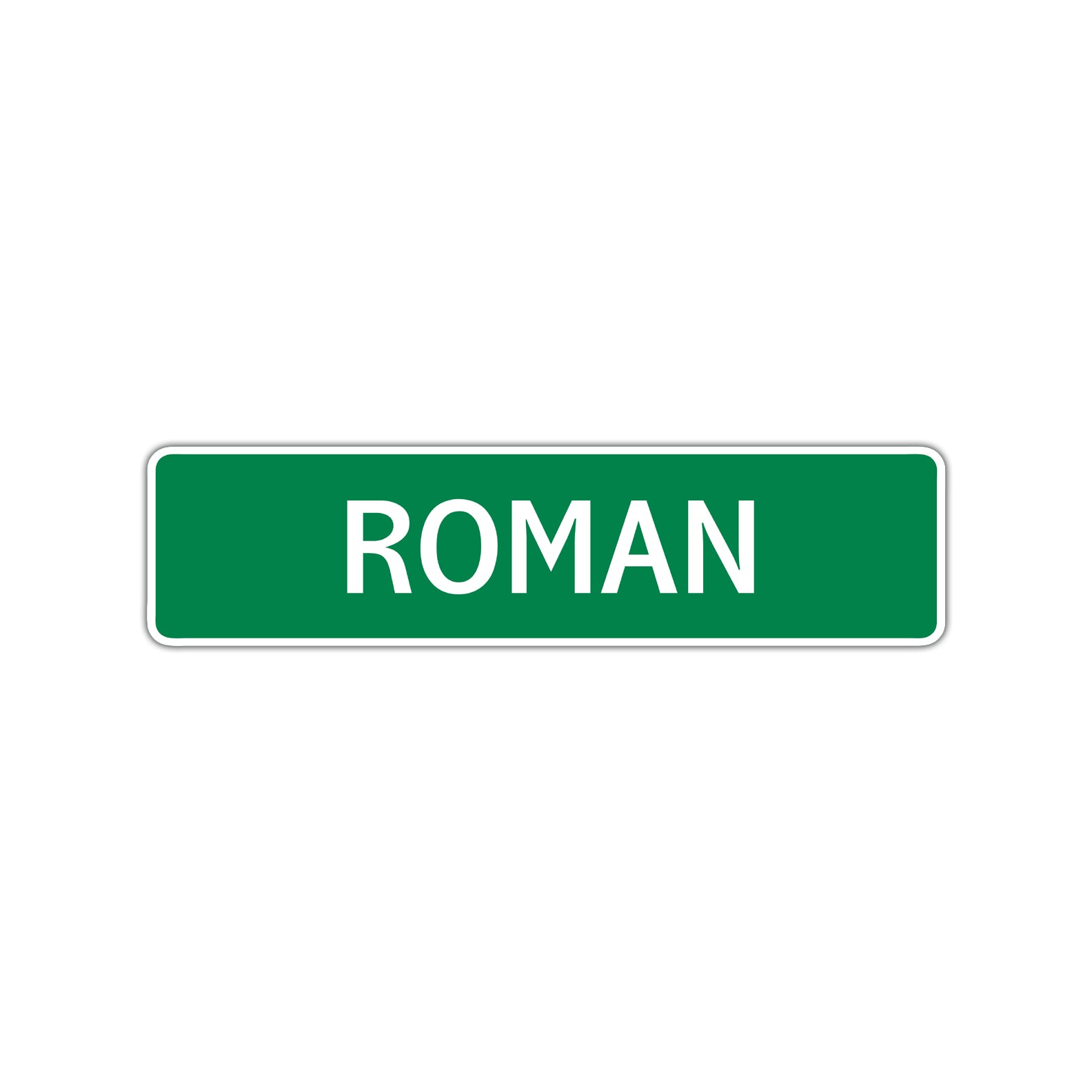Roman Street Sign Children Name Room Plate