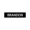 Brandon Street Sign Children Name Room Plate