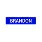 Brandon Street Sign Children Name Room Plate
