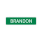 Brandon Street Sign Children Name Room Plate