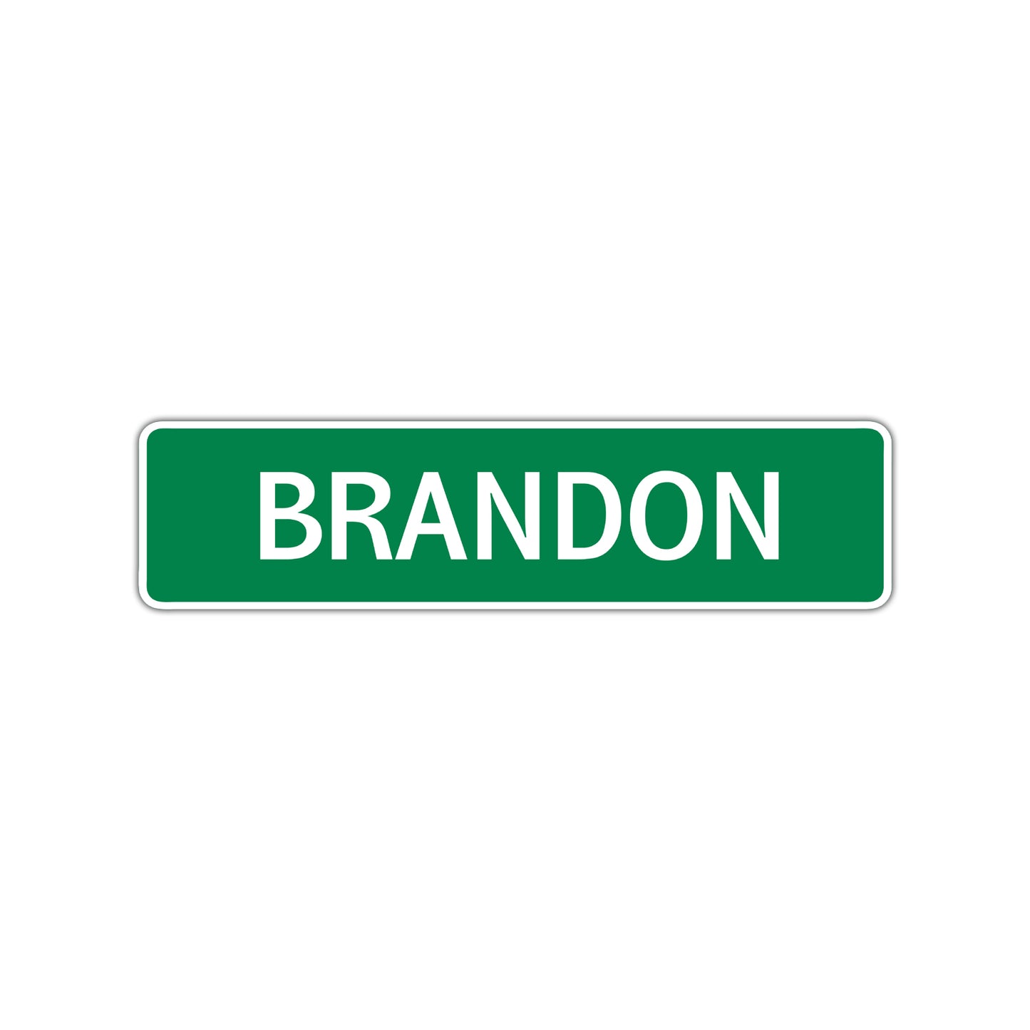Brandon Street Sign Children Name Room Plate