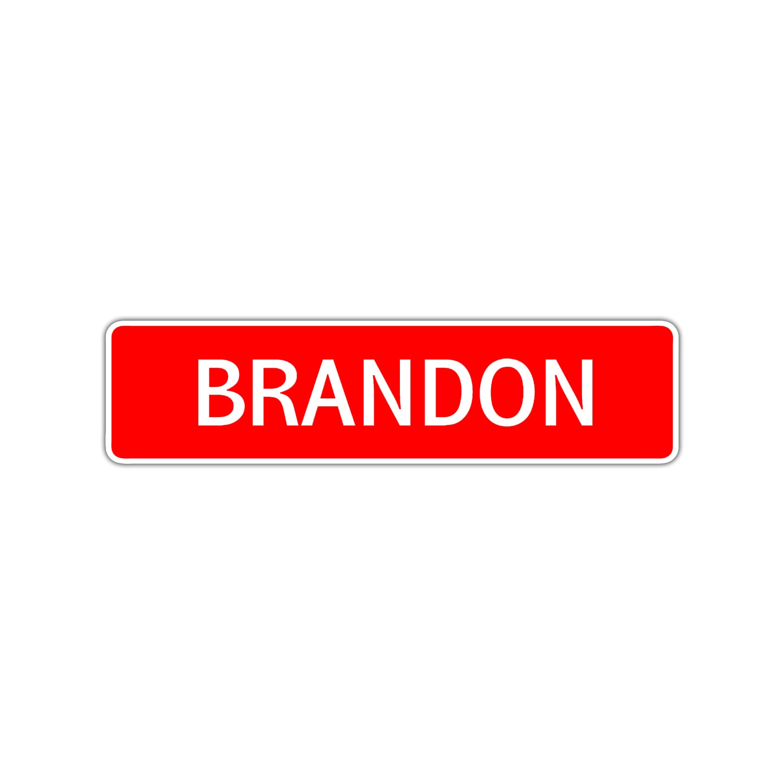Brandon Street Sign Children Name Room Plate