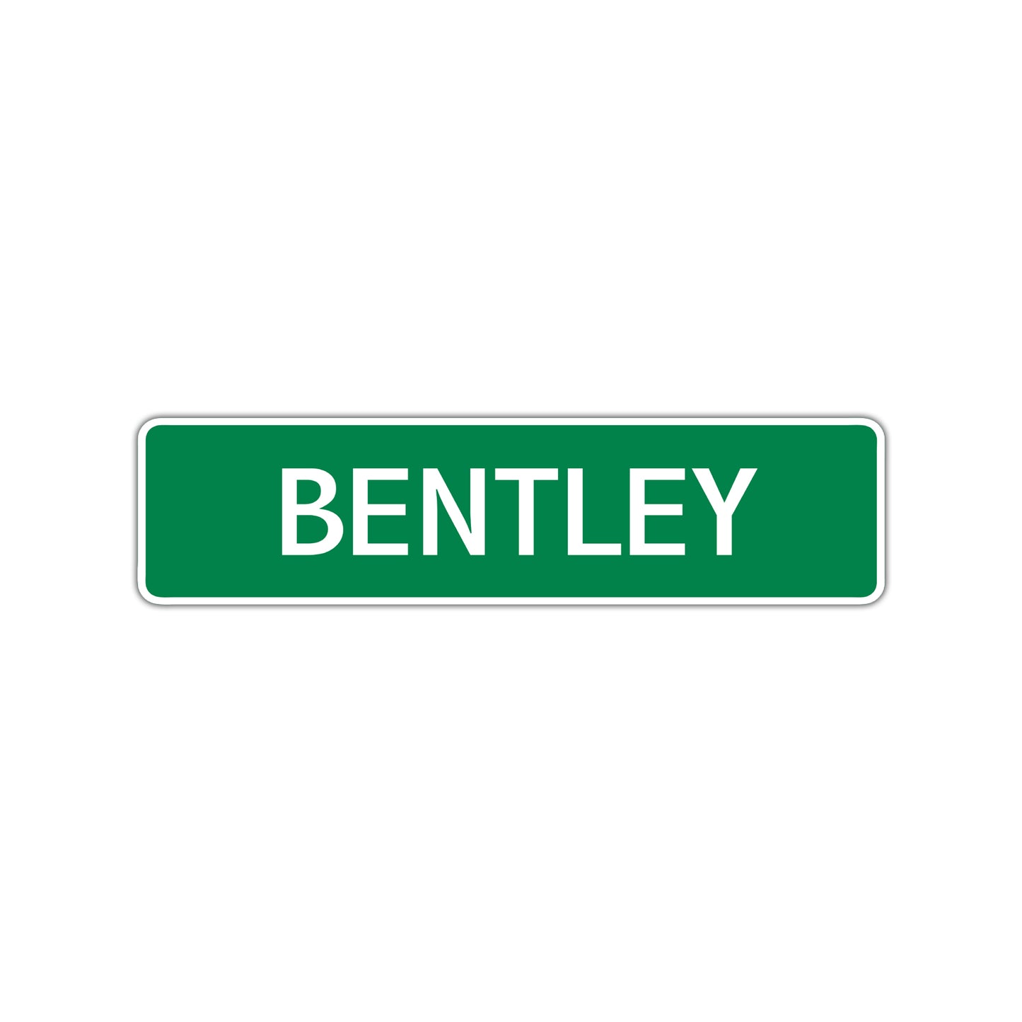 Bentley Street Sign Children Name Room Plate