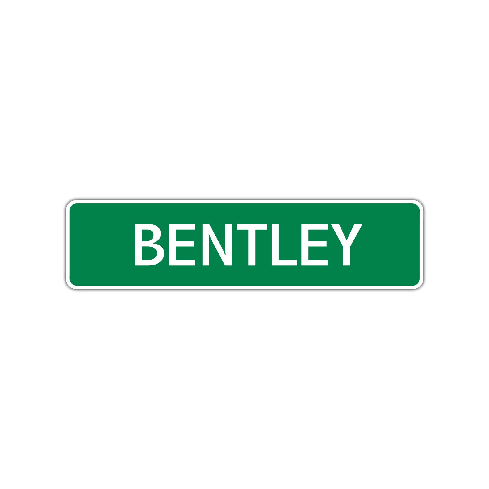 Bentley Street Sign Children Name Room Plate